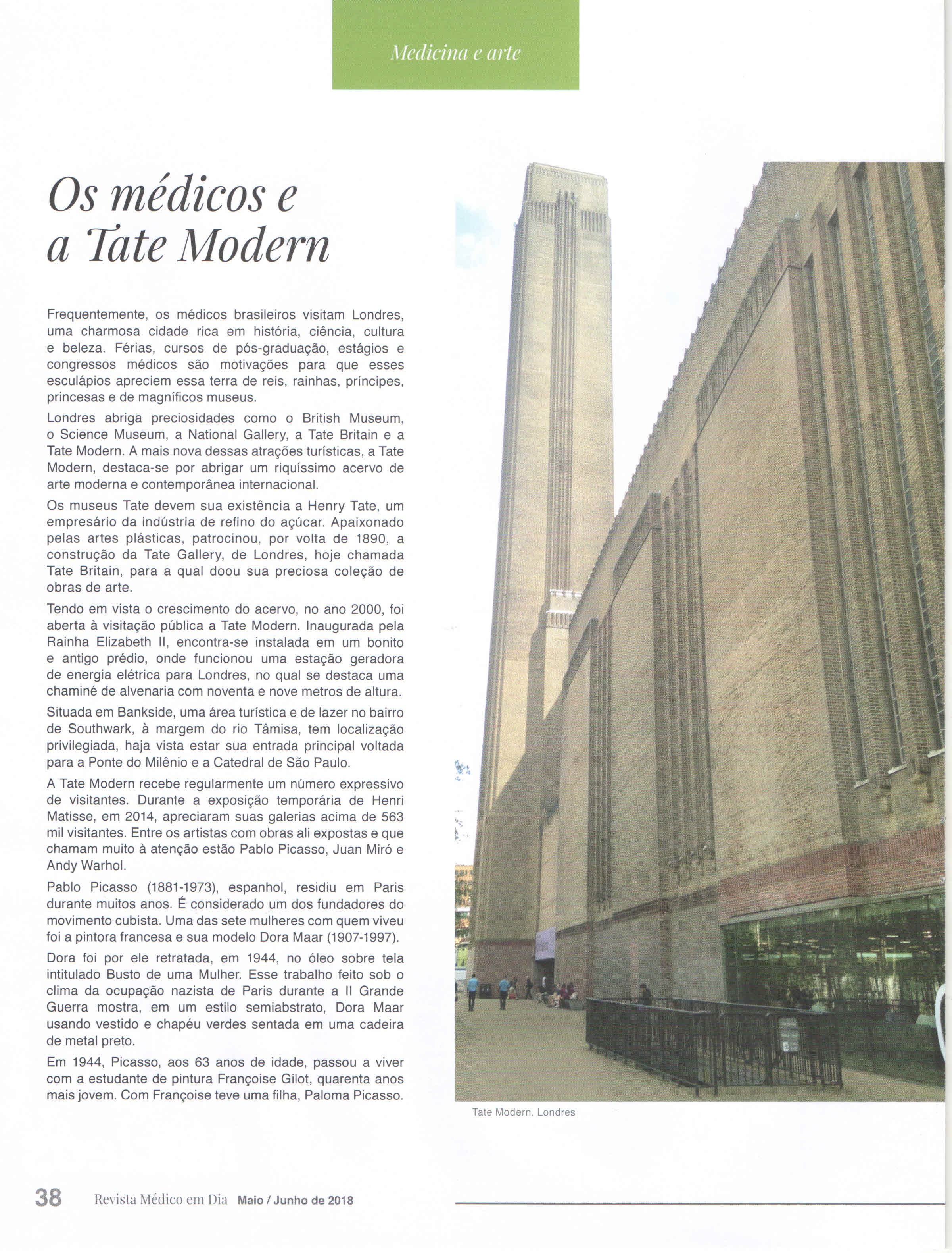 medicina e arte os medicos e a tate modern
